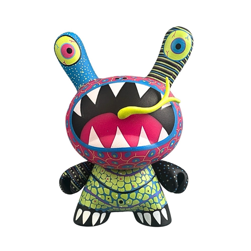 Kidrobot Dunny Azteca II Necuc 3" Lizard Vinyl Art Figure Designer Toy 2011 - Picture 2 of 16